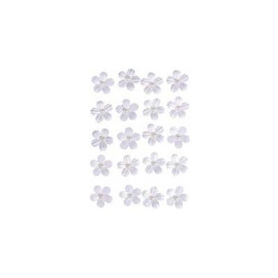 Rayher, Autocollants, Deco-Sticker: fleurs en papier m. Demi perle, blan (20 Autocollants) - Publicité Rayher, Autocollants, Deco-Sticker: fleurs en papier m. Demi perle, blan (20 Autocollants) - Publicité