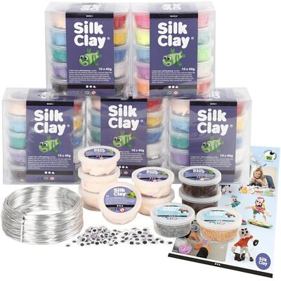 Set de modèles divers avec Silk Clay - Kit pour figures - Publicité Set de modèles divers avec Silk Clay - Kit pour figures - Publicité