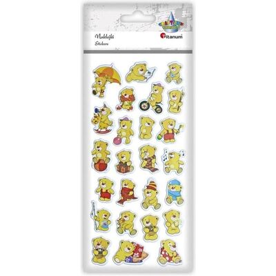 Titanum, Autocollants, Konvexe Aufkleber, weiche Teddybären, Mix, 25 Stk (25 Autocollants) - Publicité Titanum, Autocollants, Konvexe Aufkleber, weiche Teddybären, Mix, 25 Stk (25 Autocollants) - Publicité