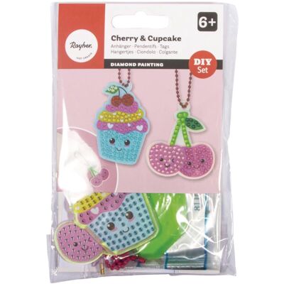 Rayher BP Diamond Painting Cherry+Cupcake, 1 Set - Publicité Rayher BP Diamond Painting Cherry+Cupcake, 1 Set - Publicité