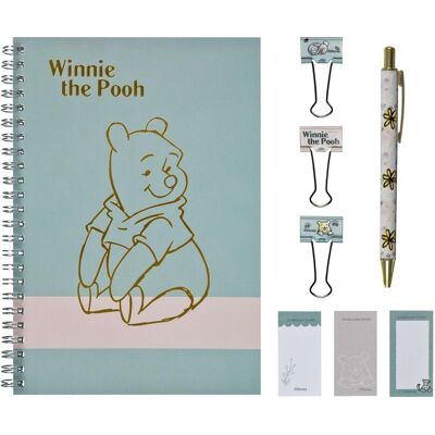Undercover, Cahier + bloc-notes, Winnie Puuh Notizbuch-Set – 8-teilig (À rayures, Couverture souple) - Publicité Undercover, Cahier + bloc-notes, Winnie Puuh Notizbuch-Set – 8-teilig (À rayures, Couverture souple) - Publicité