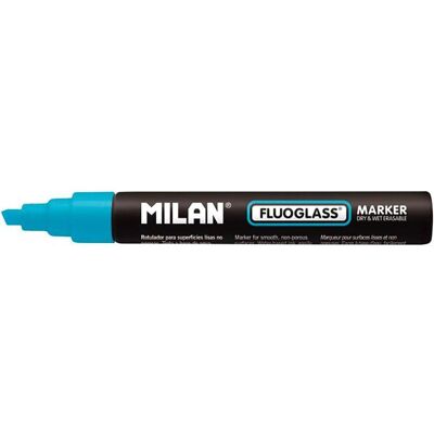 Milan, Marqueur, Blister with pack chiesel tip fluoglass 2 - 4mm blue (2x) - Publicité Milan, Marqueur, Blister with pack chiesel tip fluoglass 2 - 4mm blue (2x) - Publicité