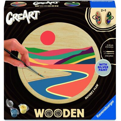 Ravensburger CreArt Wooden- peinture par numéros - Le flux de la nature - Publicité Ravensburger CreArt Wooden- peinture par numéros - Le flux de la nature - Publicité