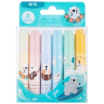Teka, Marqueur, Mini Cha Cha Textmarker 6 Farben M&G (6x) - Publicité Teka, Marqueur, Mini Cha Cha Textmarker 6 Farben M&G (6x) - Publicité