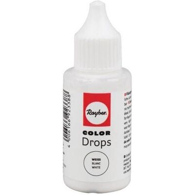 Rayher, Peinture loisirs créatifs, Color Drops Weiss 25ml (25 ml) - Publicité Rayher, Peinture loisirs créatifs, Color Drops Weiss 25ml (25 ml) - Publicité
