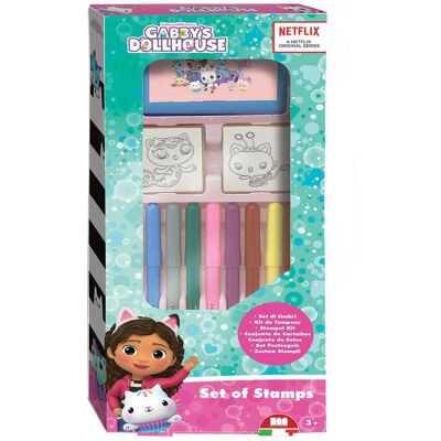 Multiprint, Tampon encreur, Set de tampons Gabby's Dollhouse - Publicité Multiprint, Tampon encreur, Set de tampons Gabby's Dollhouse - Publicité