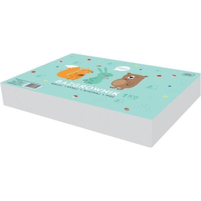 Interdruk, Cahier + bloc-notes, Bazgrownik A4 1kg su szablonem LxB (A4, Blanc) - Publicité Interdruk, Cahier + bloc-notes, Bazgrownik A4 1kg su szablonem LxB (A4, Blanc) - Publicité