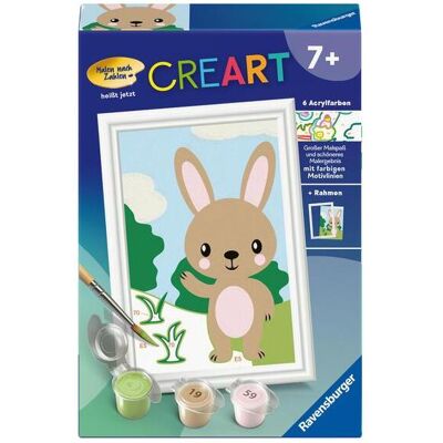 Ravensburger CreArt, Malen nach Zahlen Kinder - Süsser Hase - Publicité Ravensburger CreArt, Malen nach Zahlen Kinder - Süsser Hase - Publicité