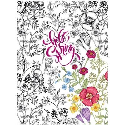 Fresh, Cahier + bloc-notes, Dekoratives Notizbuch 145x197/64K Raster TW Flowers - Publicité Fresh, Cahier + bloc-notes, Dekoratives Notizbuch 145x197/64K Raster TW Flowers - Publicité
