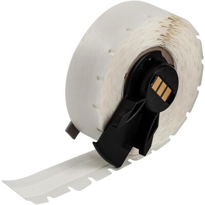 Brady, Rouleau d’étiquettes, M6C-240-498, Tissu vinyle, blanc, mat, 6.10 mm x 9.14 m, repositionnable, continu - Publicité Brady, Rouleau d’étiquettes, M6C-240-498, Tissu vinyle, blanc, mat, 6.10 mm x 9.14 m, repositionnable, continu - Publicité