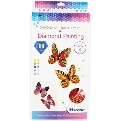Magni PRACHT Diamond Painting Schmetterling mit Magnet rosa 2 Stück - Publicité Magni PRACHT Diamond Painting Schmetterling mit Magnet rosa 2 Stück - Publicité