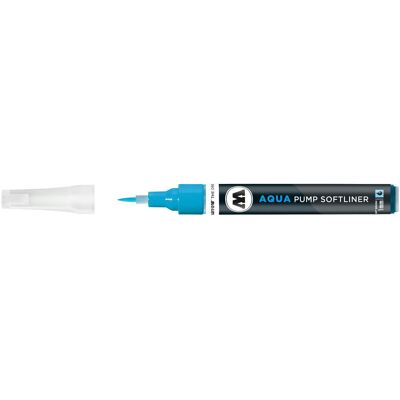Molotow, Marqueur, Marqueur pinceau Pump Softliner Aqua 1mm cyan (1x) - Publicité Molotow, Marqueur, Marqueur pinceau Pump Softliner Aqua 1mm cyan (1x) - Publicité