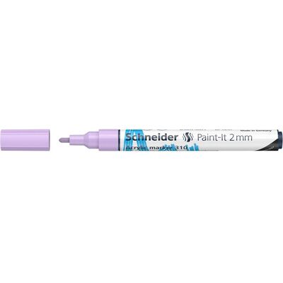 Schneider, Marqueur, Marqueur acrylique Paint-It 310 2mm violet pastel (1x) - Publicité Schneider, Marqueur, Marqueur acrylique Paint-It 310 2mm violet pastel (1x) - Publicité