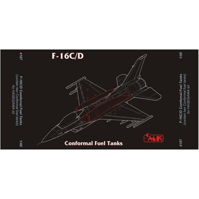 CMK F-16C/D Conformal Fuel Tanks pour kit Hasegawa - Publicité CMK F-16C/D Conformal Fuel Tanks pour kit Hasegawa - Publicité