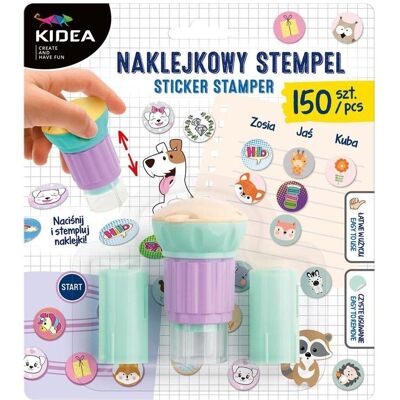 Derform, Tampon encreur, KIDEA-Aufkleberstempel - Publicité Derform, Tampon encreur, KIDEA-Aufkleberstempel - Publicité