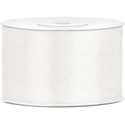 Partydeco Satin Ribbon, light cream, 38mm/25m (1 pkt / 1 pc.) (1 pcs) - Publicité Partydeco Satin Ribbon, light cream, 38mm/25m (1 pkt / 1 pc.) (1 pcs) - Publicité