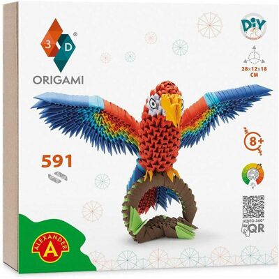 Alexander Origami 3D Papagei - Kit de pliage en papier - Publicité Alexander Origami 3D Papagei - Kit de pliage en papier - Publicité