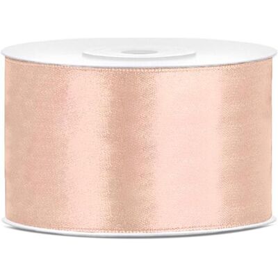 Partydeco Satin Ribbon, light peach, 38mm/25m (1 pkt / 1 pc.) (1 pcs) - Publicité Partydeco Satin Ribbon, light peach, 38mm/25m (1 pkt / 1 pc.) (1 pcs) - Publicité