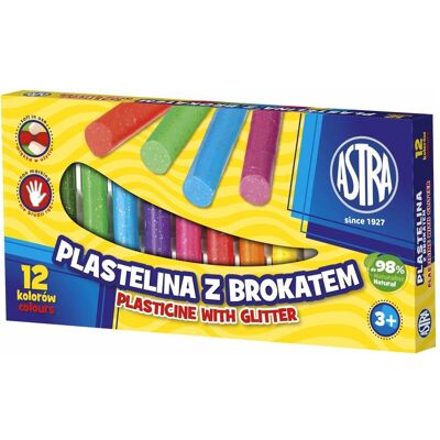 Astra Plastilin mit Glitzer 12 Farben - Publicité Astra Plastilin mit Glitzer 12 Farben - Publicité