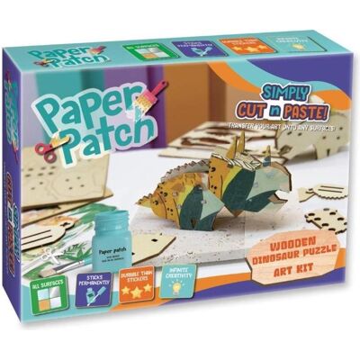 Stigo Bike Paper Patch Decoupage-Set – Dino-Holzpuzzle - Publicité Stigo Bike Paper Patch Decoupage-Set – Dino-Holzpuzzle - Publicité