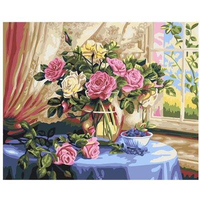 Koh-i-Noor Malen nach Zahlen 40x50 Rosen - Publicité Koh-i-Noor Malen nach Zahlen 40x50 Rosen - Publicité