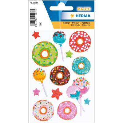 Magni, Autocollants, 15517 Diamond Glittery Sticker, Sweeties (14 autocollants, film, scintillant) autocollant, perma (14 Autocollants) - Publicité Magni, Autocollants, 15517 Diamond Glittery Sticker, Sweeties (14 autocollants, film, scintillant) autocollant, perma (14 Autocollants) - Publicité