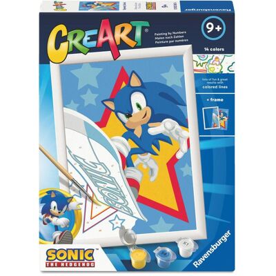 Ravensburger CreArt - peinture par numéros - Sonic rapide - Publicité Ravensburger CreArt - peinture par numéros - Sonic rapide - Publicité