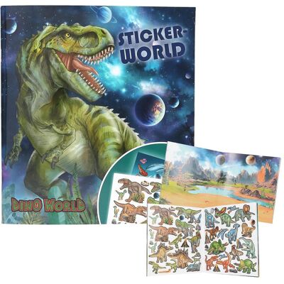 Livre d'autocollants Dino World - Scène Préhistorique - Publicité Livre d'autocollants Dino World - Scène Préhistorique - Publicité