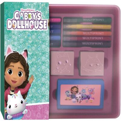 Ensemble de tampons et feutres Gabby's Dollhouse - Multiprint - Publicité Ensemble de tampons et feutres Gabby's Dollhouse - Multiprint - Publicité