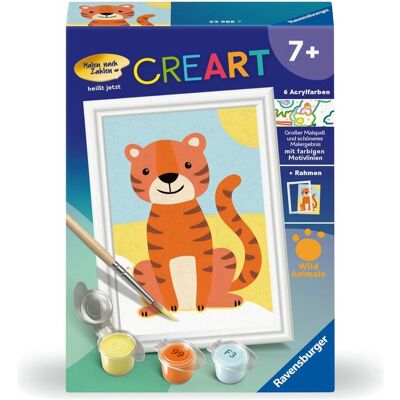 Ravensburger CreArt - Peinture par numéros 23988 - Petit tigre - dès 7 ans - Publicité Ravensburger CreArt - Peinture par numéros 23988 - Petit tigre - dès 7 ans - Publicité
