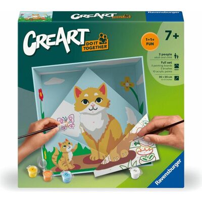 Ravensburger CreArt Do it together - Katze - Publicité Ravensburger CreArt Do it together - Katze - Publicité