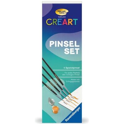 Ravensburger Peinture par numéros 25559 - Set de pinceaux - Enfants à partir de 7 ans et adultes - Publicité Ravensburger Peinture par numéros 25559 - Set de pinceaux - Enfants à partir de 7 ans et adultes - Publicité