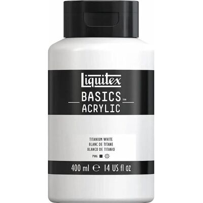Winsor & Newton, Peinture loisirs créatifs, Basics 400Ml Titanium White 432 (400 ml) - Publicité Winsor & Newton, Peinture loisirs créatifs, Basics 400Ml Titanium White 432 (400 ml) - Publicité