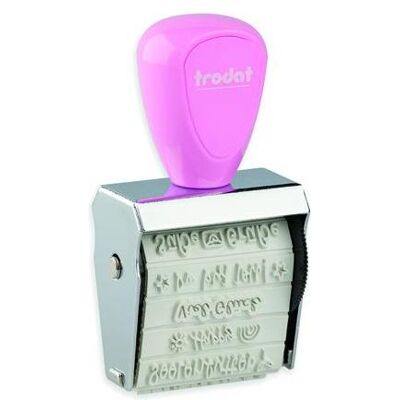 Trodat, Tampon encreur, Creative Mini/V3 rose pastel 1129 - Publicité Trodat, Tampon encreur, Creative Mini/V3 rose pastel 1129 - Publicité