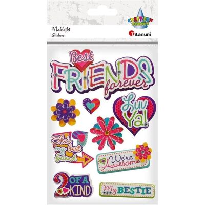 Titanum, Autocollants, 3D Friends Mix Papieraufkleber 10 Stk (10 Autocollants) - Publicité Titanum, Autocollants, 3D Friends Mix Papieraufkleber 10 Stk (10 Autocollants) - Publicité