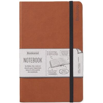 Teka, Cahier + bloc-notes, Bookaroo Notizbuch Journal A5 – Braun (A5, À rayures, Couverture rigide) - Publicité Teka, Cahier + bloc-notes, Bookaroo Notizbuch Journal A5 – Braun (A5, À rayures, Couverture rigide) - Publicité