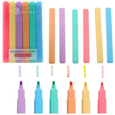 Lean Toys, Marqueur, Farbiger Textmarker 6 Stk (6x) - Publicité Lean Toys, Marqueur, Farbiger Textmarker 6 Stk (6x) - Publicité