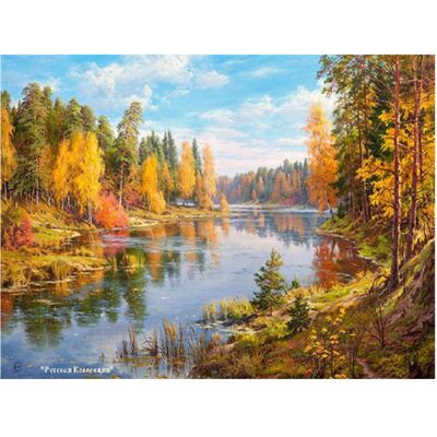 Pracht Diamond Painting 6037-40641 Paysage fluvial 25 x 35 cm - Publicité Pracht Diamond Painting 6037-40641 Paysage fluvial 25 x 35 cm - Publicité