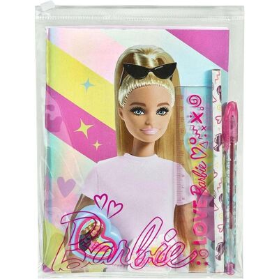 Undercover, Cahier + bloc-notes, Ensemble de carnets Barbie, 7 pcs. (A5, À rayures, Couverture souple) - Publicité Undercover, Cahier + bloc-notes, Ensemble de carnets Barbie, 7 pcs. (A5, À rayures, Couverture souple) - Publicité