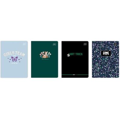 Interdruk, Cahier + bloc-notes, Carnet de notes A5/32K Ligne UV Mix 2 (10 pièces) (A5, À rayures) - Publicité Interdruk, Cahier + bloc-notes, Carnet de notes A5/32K Ligne UV Mix 2 (10 pièces) (A5, À rayures) - Publicité