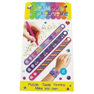 Magni Diamond Painting Bracelets 20x2cm 3 pièces - Publicité Magni Diamond Painting Bracelets 20x2cm 3 pièces - Publicité