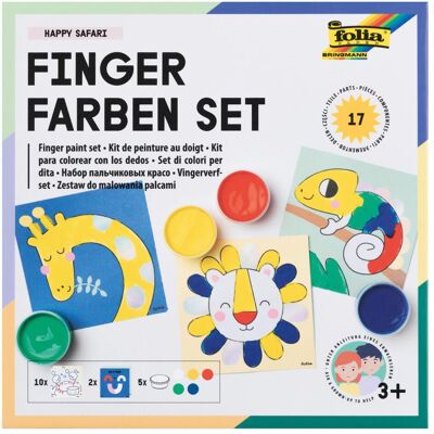 Folia, Peinture loisirs créatifs, Fingerfarben Happy Safari (30 ml) - Publicité Folia, Peinture loisirs créatifs, Fingerfarben Happy Safari (30 ml) - Publicité