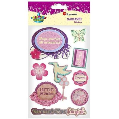 Titanum, Autocollants, 3D kleine Prinzessin Papieraufkleber Mix 8 Stk (8 Autocollants) - Publicité Titanum, Autocollants, 3D kleine Prinzessin Papieraufkleber Mix 8 Stk (8 Autocollants) - Publicité