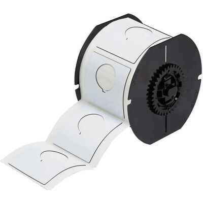 Brady, Rouleau d’étiquettes, B30EP-170-593-WT, EPREP (nouveau), polyester, blanc, brillant, 60.96 x 60.96 mm, avec trou (30.48 (82.55 mm) - Publicité Brady, Rouleau d’étiquettes, B30EP-170-593-WT, EPREP (nouveau), polyester, blanc, brillant, 60.96 x 60.96 mm, avec trou (30.48 (82.55 mm) - Publicité