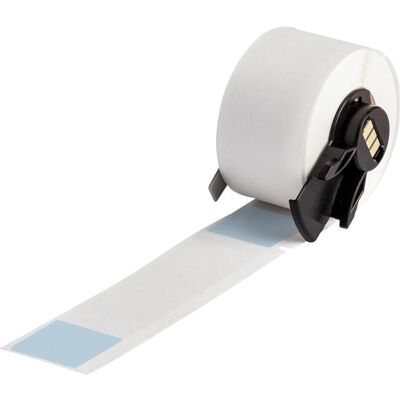 Brady, Rouleau d’étiquettes, M6-23-427-BL, Vinyle, auto-laminant, bleu/transparent, mat, 25.40 x 25.40(101.60) mm, par pièce - Publicité Brady, Rouleau d’étiquettes, M6-23-427-BL, Vinyle, auto-laminant, bleu/transparent, mat, 25.40 x 25.40(101.60) mm, par pièce - Publicité