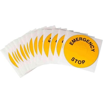 Brady, Rouleau d’étiquettes, THTEP-19-7593-YL, EPREP, polyester, jaune, 60.00 mm de diamètre, permanent, pliage en éventail (10 (73 mm) - Publicité Brady, Rouleau d’étiquettes, THTEP-19-7593-YL, EPREP, polyester, jaune, 60.00 mm de diamètre, permanent, pliage en éventail (10 (73 mm) - Publicité
