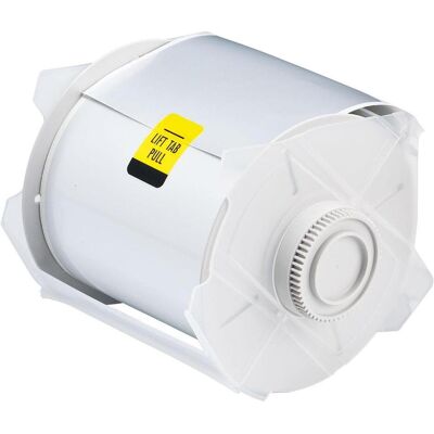 Brady, Rouleau d’étiquettes, B-565, polyester métallisé, argenté, 100mm x 30m, permanent, continu, f. GlobalMark Multi (114.30 mm) - Publicité Brady, Rouleau d’étiquettes, B-565, polyester métallisé, argenté, 100mm x 30m, permanent, continu, f. GlobalMark Multi (114.30 mm) - Publicité