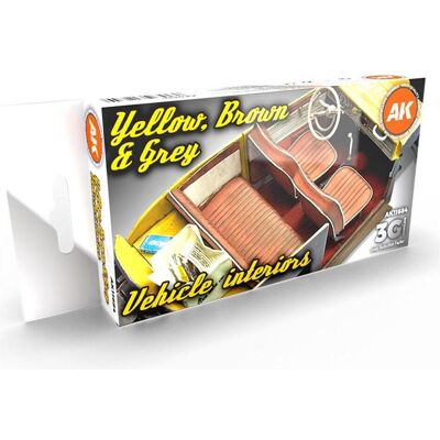 AK Interactive, Peinture loisirs créatifs, Grey Yellow Brown Interiors (17 ml) - Publicité AK Interactive, Peinture loisirs créatifs, Grey Yellow Brown Interiors (17 ml) - Publicité