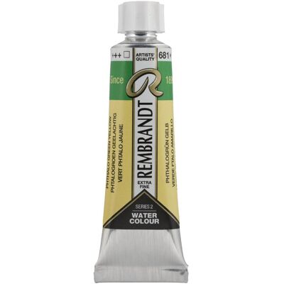 Rembrandt, Peinture loisirs créatifs, Aquarellfarbe Tube 10 ml Phthalogrün Gelb 681 - Publicité Rembrandt, Peinture loisirs créatifs, Aquarellfarbe Tube 10 ml Phthalogrün Gelb 681 - Publicité