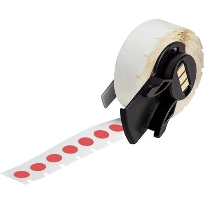 Brady, Rouleau d’étiquettes, M6-82-499-RD, Tissu de nylon, rouge, mat, 9.53 mm Étiquette de plafond, ronde, permanente (500 pcs.) (20.62 mm) - Publicité Brady, Rouleau d’étiquettes, M6-82-499-RD, Tissu de nylon, rouge, mat, 9.53 mm Étiquette de plafond, ronde, permanente (500 pcs.) (20.62 mm) - Publicité